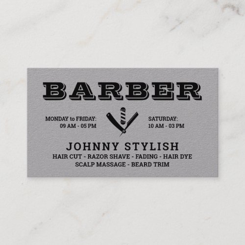 Vintage style with logo  business card
