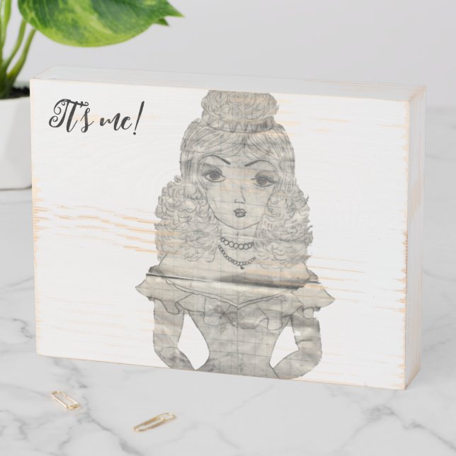 Vintage style Wood Art Wooden Box Sign (In Situ Horizontal)