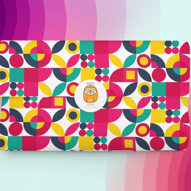 Vintage Style Wrapping Paper Sheets (party theme bauhaus birthday packing gift wrap,gift wrapping sheet, return gift packing sheet)