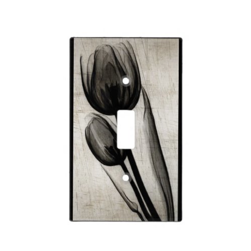Vintage Style X_Ray Tulips Light Switch Cover