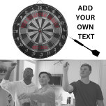 Vintage Style [Your Family Name] Red Dart Board<br><div class="desc">Vintage dartboard with your family name/est.yr in red design. Classic black and white numbers. Personalize and Customize with easy templates. Makes a great gift for him.</div>