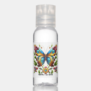 Vintage styled floral/spring butterfly hand sanitizer
