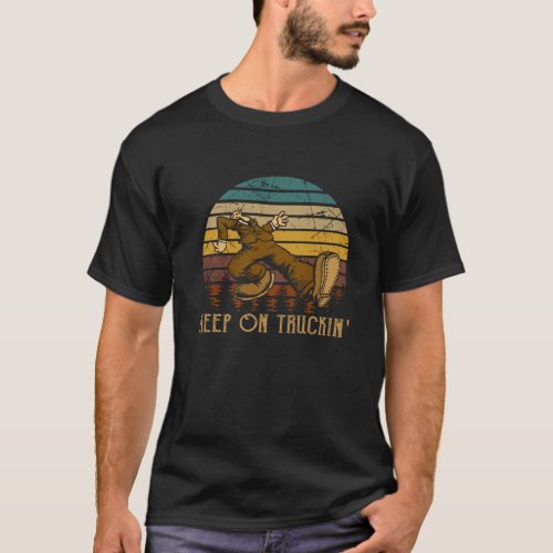 Vintage Styles 70s Music Retro Cars Truck Keep On  T_Shirt