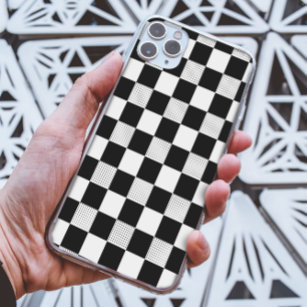 Vintage Stylish Black & white checkerboard Case-Mate iPhone 14 Case