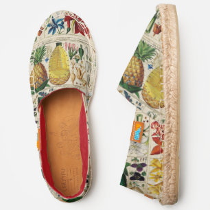 Vintage Stylizd Pineapple Botanical Book Plate #23 Espadrilles