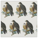 Vintage Stylized Falcons on a Branch Fabric