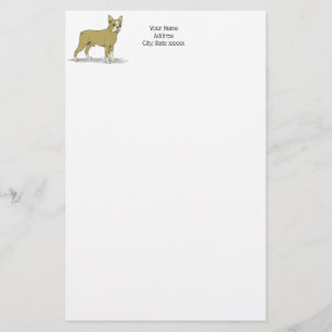 Vintage Stylized French Bulldog C Stationery