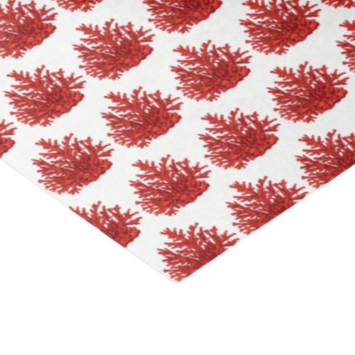 Vintage Stylized Red sea coral 2 Tissue Paper