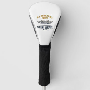 Vintage Submarine Force Silent Service Vector Desi Golf Head Cover