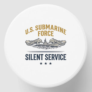 Vintage Submarine Force Silent Service Vector Desi Mini Candle Favors