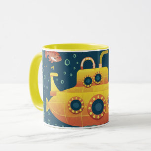 vintage submarine mug
