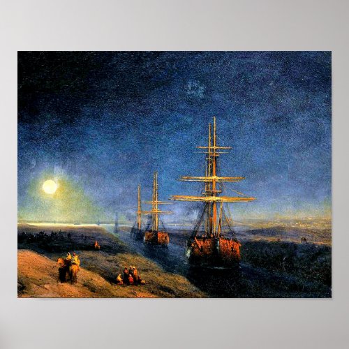 Vintage Suez Canal by Ivan Aivazovsky Poster