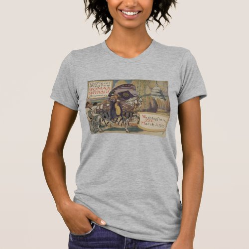 Vintage Suffrage Poster Womens Rights T_Shirt