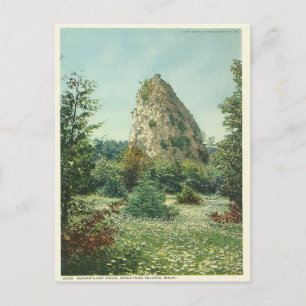 Vintage Sugar Loaf Rock Mackinac Island Michigan Postcard