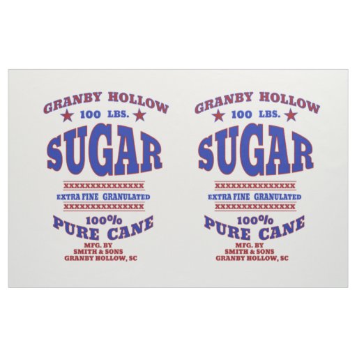 SUNNY 100 Lb CANE SUGAR BAG 58x18" Vintage Printed Both Sides McCahan  Phila Pa | eBay