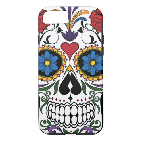 Vintage Sugar Skull iPhone 87 Case