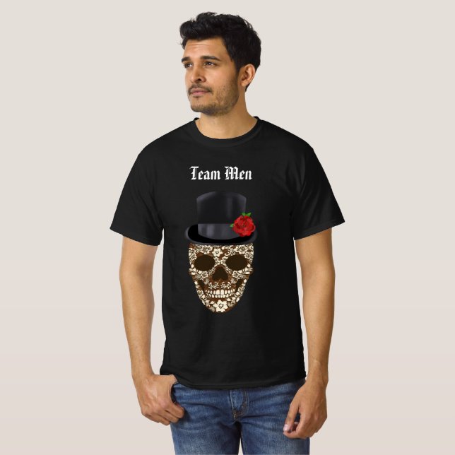 Vintage Sugar Skull Team Men T-Shirt (Front Full)