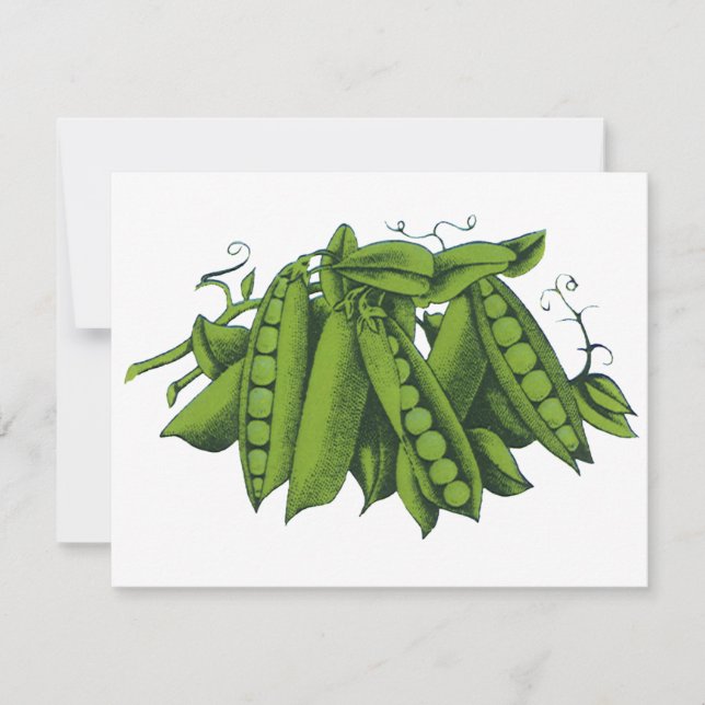 Vintage Sugar Snap Peas, Foods, Healthy Vegetables (Front)