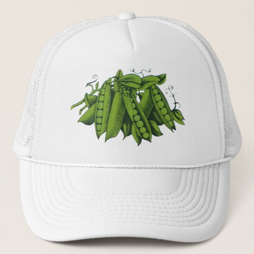 Vintage Sugar Snap Peas Foods Healthy Vegetables Trucker Hat