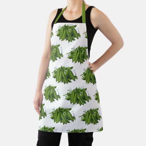 Vintage Sugar Snap Peas Healthy Food Vegetables Apron