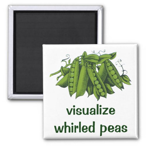 Vintage Sugar Snap Peas Healthy Food Vegetables Magnet