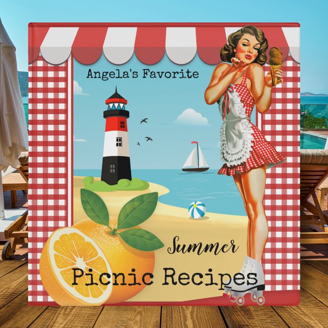 Vintage Summer Beach Recipe Binder (Creator Uploaded)