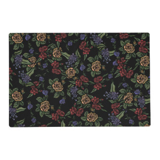 Vintage Summer Flowers Patterns Placemat