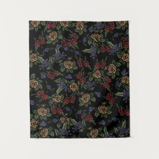 Vintage Summer Flowers Patterns Tapestry