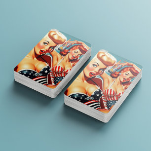Vintage Summer Pinups Poker Cards