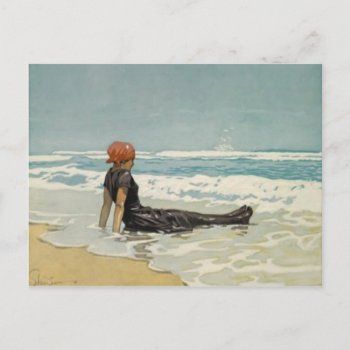Vintage Summer Postcard From The Beach [no Text] by cardland at Zazzle