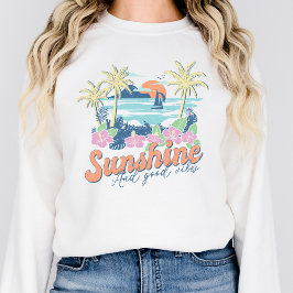 Vintage Summer Shirt Sunshine Vacation Sweatshirt 