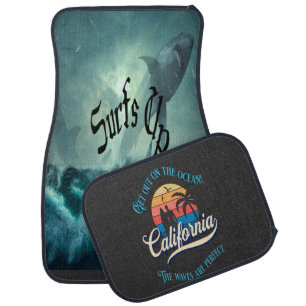 Vintage Summer Surfs Up Car Floor Mat