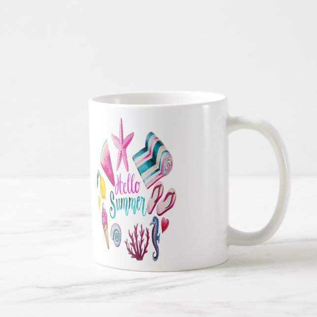 Vintage Summer Time Fun Coffee Mug (Right)