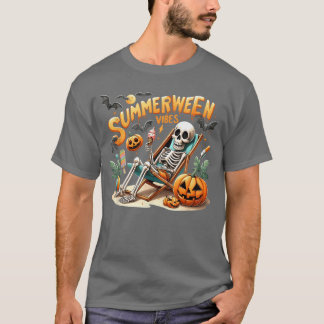 Vintage Summerween Ice Cream Summer Vacation Hallo T-Shirt