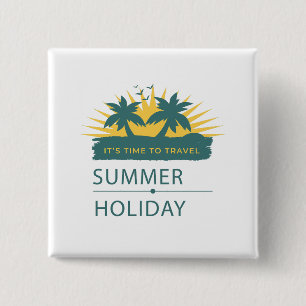 Vintage Sun-Drenched Retro 70s Summer Laptop Skin Button