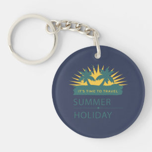 Vintage Sun-Drenched Retro 70s Summer Laptop Skin Keychain