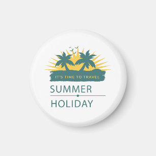 Vintage Sun-Drenched Retro 70s Summer Laptop Skin Magnet
