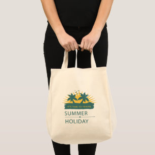Vintage Sun-Drenched Retro 70s Summer Laptop Skin Tote Bag