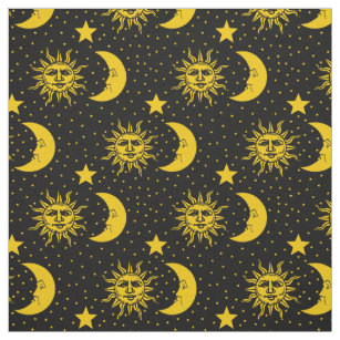 moon and stars fabric