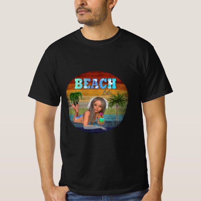 Vintage  Sun, Sand, and Surf T-Shirt (Front)