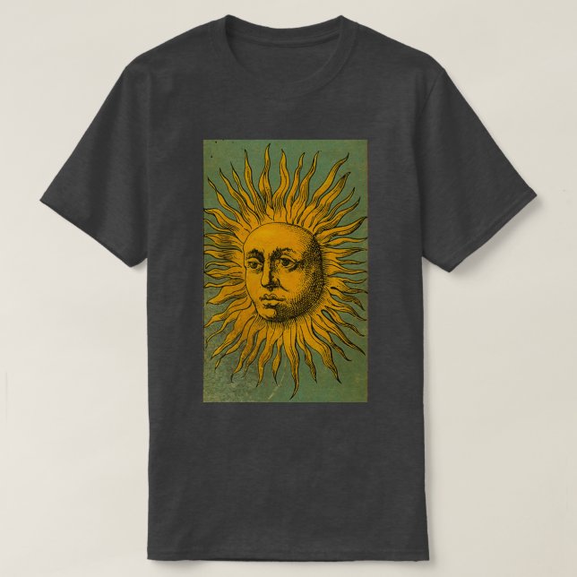 Vintage Sun Tarot  T-Shirt (Design Front)