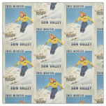 Vintage Sun Valley, Idaho customizable fabric