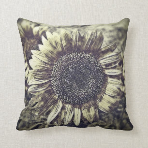 Vintage Sunflower artwork #3 - Pillow