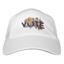 Vintage sunflower Floral Elegant Feminine Go Vote Hat