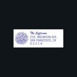 Vintage Sunflower Floral Name and Return Address Self-inking Stamp<br><div class="desc">Personalized return address rubber stamp for your holiday mailing. Vintage and classic design to add some personal touch to your mail and package. Customize the text with your name,  address and contact. Use the Design Tool to further edit the font type,  font size and letter spacing.</div>