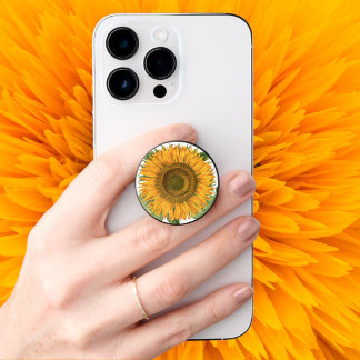 Vintage Sunflower Flower by Basilius Besler PopSocket