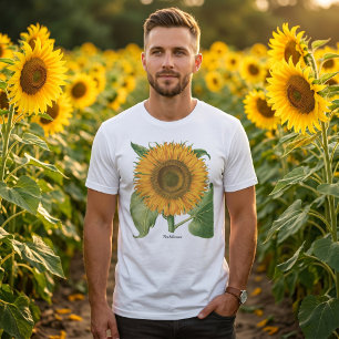 Vintage Sunflower Flower by Basilius Besler T-Shirt