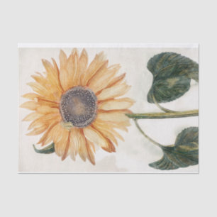 Vintage Sunflower Garden Decoupage Flowers Tissue Paper