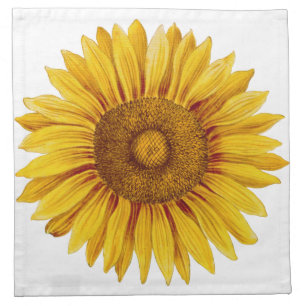 Vintage Sunflower Happy Flower Cloth Napkin