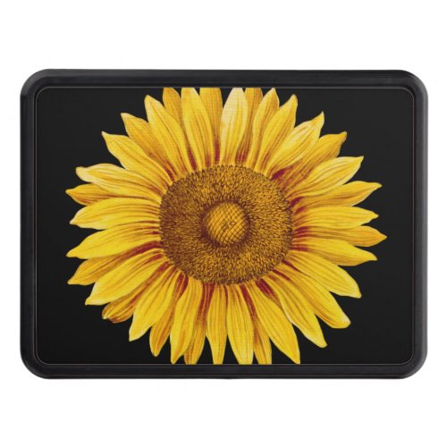 Vintage Sunflower Happy Flower Hitch Cover